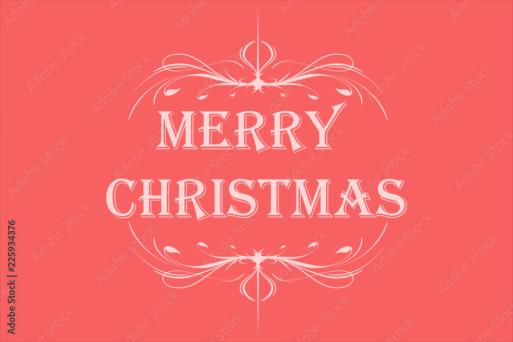 Postal de navidad rosa.