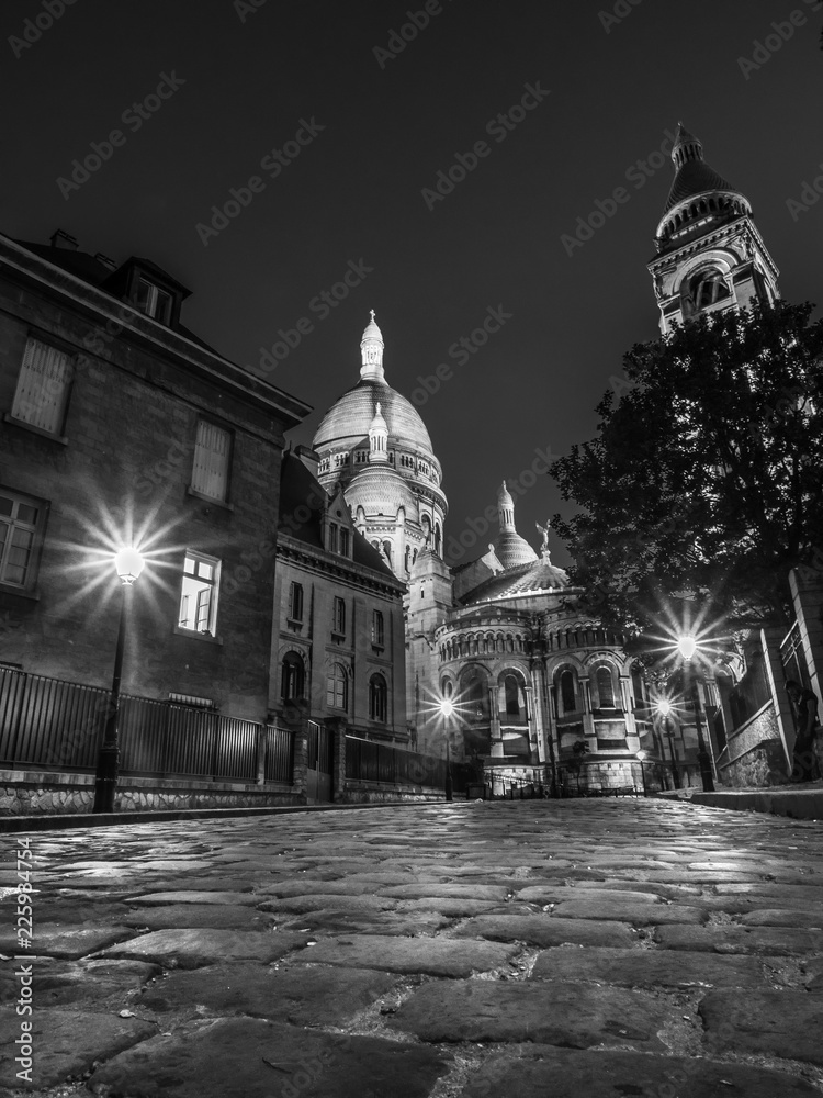 Street lamps near Sacre Couer in Paris