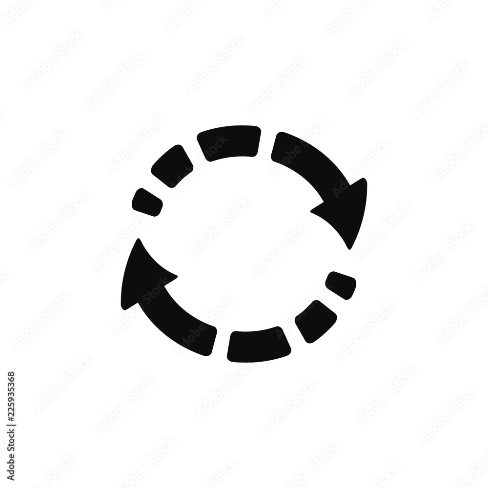 Rotation arrows icon vector illustration eps10.