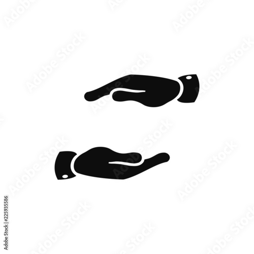 two hands icon vector illustration eps10.