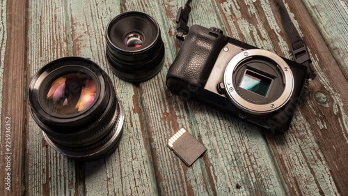 Mirrorless camera and lenses
