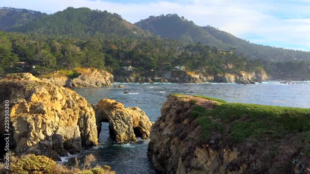 The Pacific Ocean at the Point Lobos State Natural Reserve, California, United States. The Point Lobos protected areas provide shelter to a wide range of fish, invertebrates, birds, and marine mammals The Pacific Ocean at the Point Lobos State Natural Reserve, California, United States. The Point Lobos protected areas provide shelter to a wide range of fish, invertebrates, birds, and marine mammals