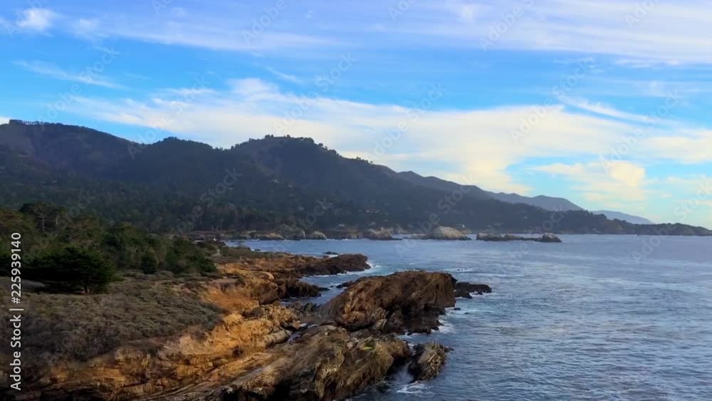 The Pacific Ocean at the Point Lobos State Natural Reserve, California, United States. The Point Lobos protected areas provide shelter to a wide range of fish, invertebrates, birds, and marine mammals The Pacific Ocean at the Point Lobos State Natural Reserve, California, United States. The Point Lobos protected areas provide shelter to a wide range of fish, invertebrates, birds, and marine mammals