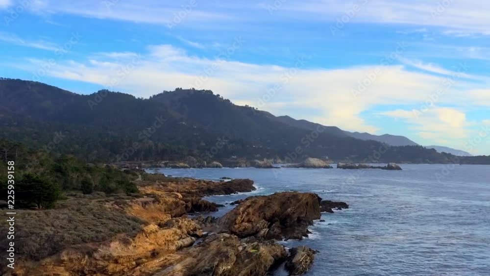 The Pacific Ocean at the Point Lobos State Natural Reserve, California, United States. The Point Lobos protected areas provide shelter to a wide range of fish, invertebrates, birds, and marine mammals The Pacific Ocean at the Point Lobos State Natural Reserve, California, United States. The Point Lobos protected areas provide shelter to a wide range of fish, invertebrates, birds, and marine mammals