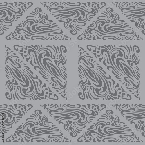 Abstract Pattern in Oriental Style Elegant pattern of flowing lines The unusual idea of packaging, tiles, wallpaper, textiles Handmade