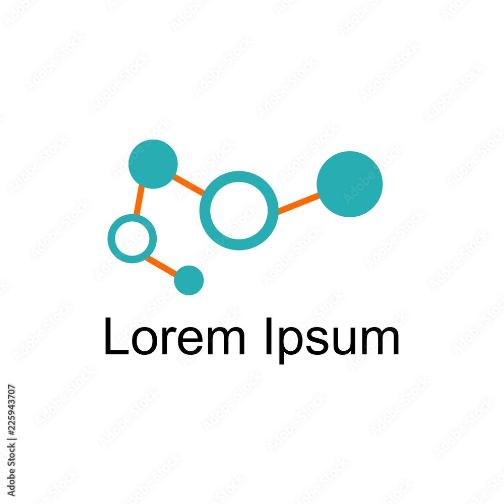 Hub network connection line vector icon Hub network connection line vector icon