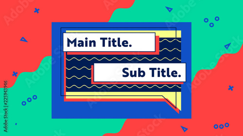 Flat Design Title