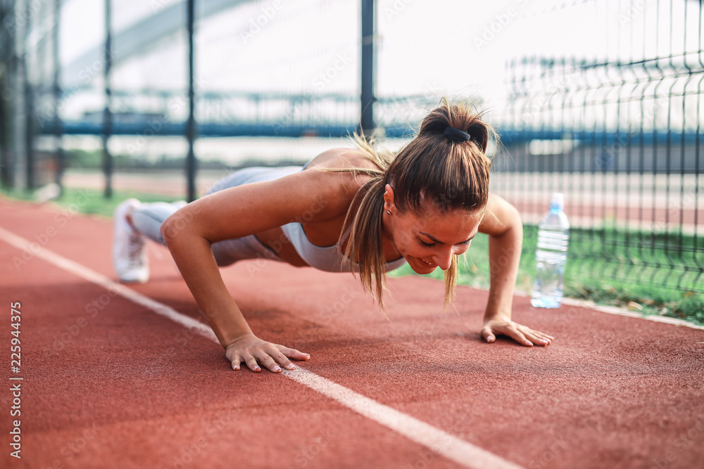 Girl exercising Girl exercising