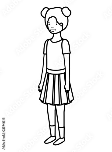teenager girl avatar character