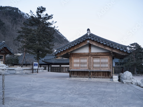 Asian houses in Sinheungsa Temple. Seoraksan National Park. South Korea © Oleg