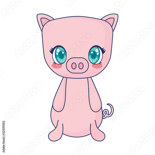 cute pig adorable character