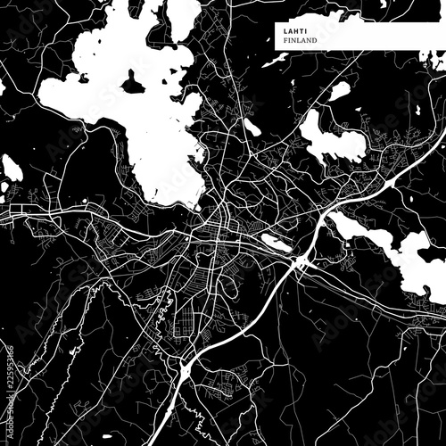 Area map of Lahti, Finland