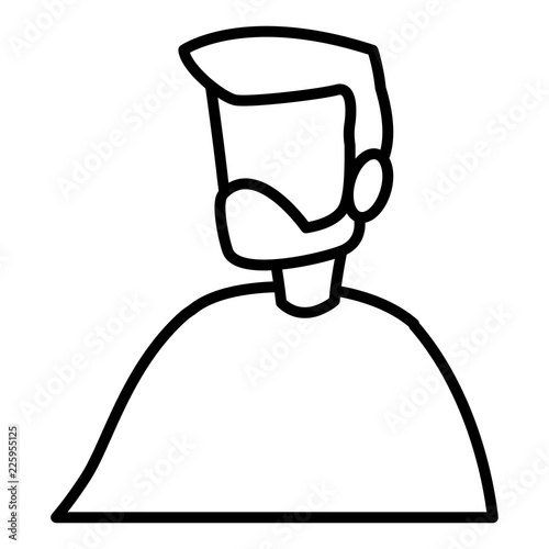 young man with beard modeling character