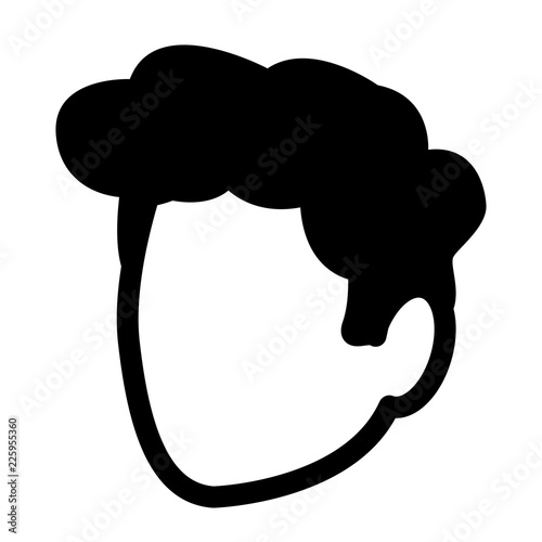 young man head avatar character