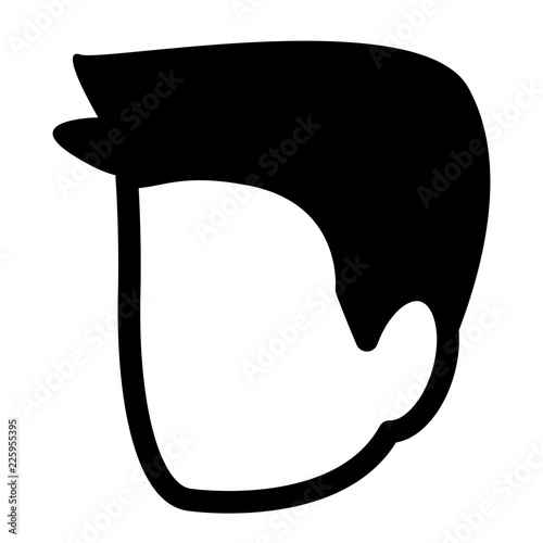 young man head avatar character