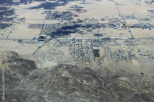 Aerial Desert Landscape
