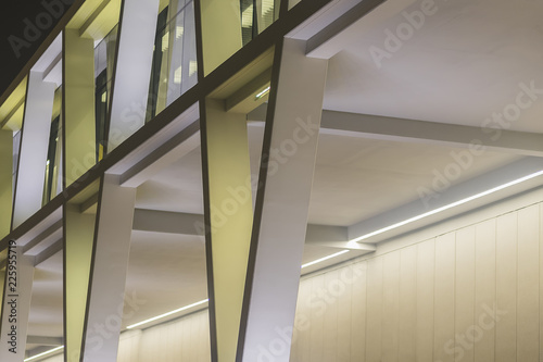 Yellow and White Modern Lit Building At Night