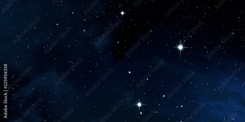 Fototapeta premium Deep space. Background texture. Realistic cosmos illustration.