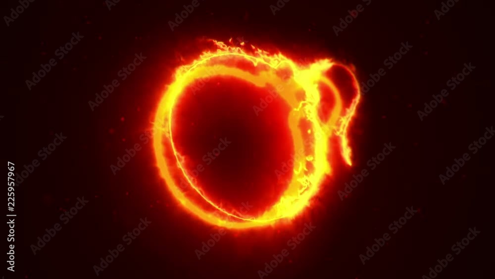 Animation of fire or flow energy from bomb symbol. Animation of seamless loop. Animation of fire or flow energy from bomb symbol. Animation of seamless loop.