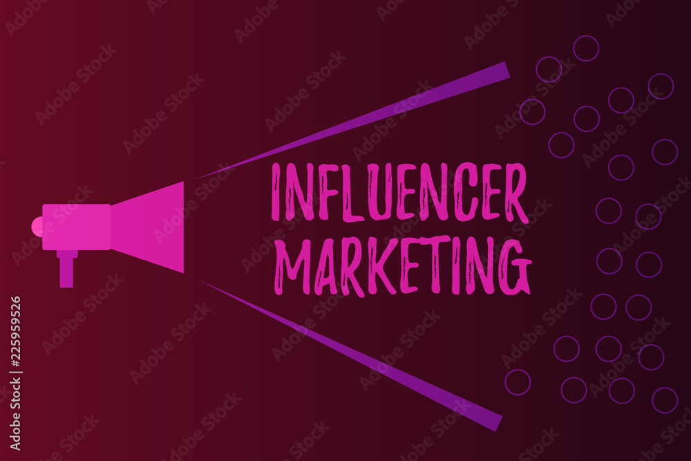 Fotografie Writing note showing Influencer Marketing