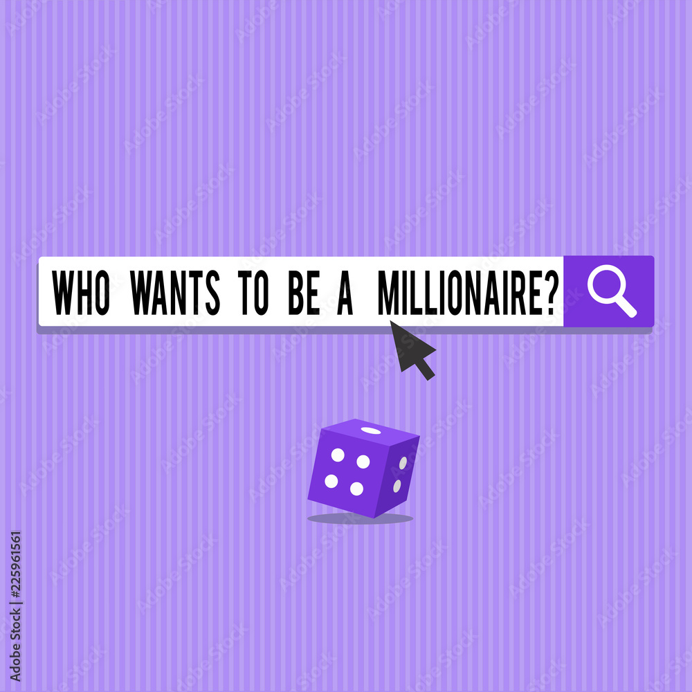 Conceptual hand writing showing Who Wants To Be A Millionaire question. Business photo showcasing Game of fortune Guranteed money. Conceptual hand writing showing Who Wants To Be A Millionaire question. Business photo showcasing Game of fortune Guranteed money.