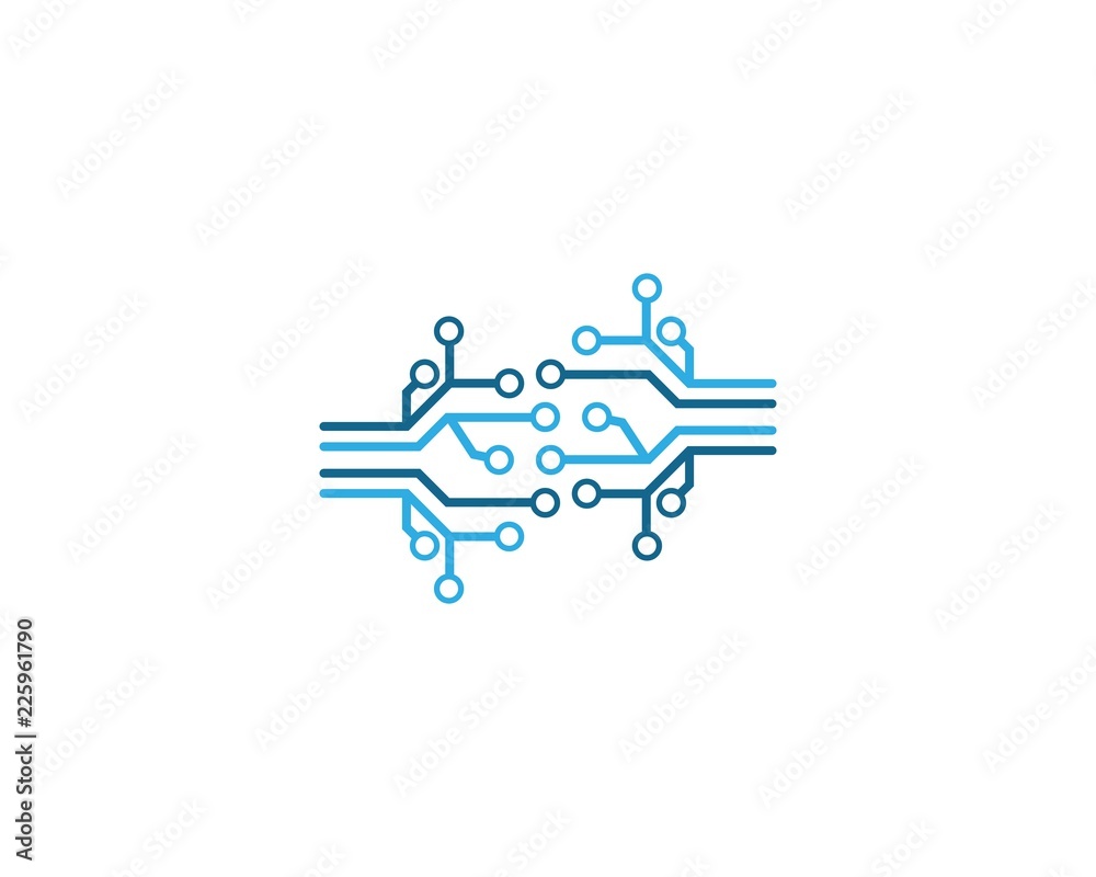 Circuit logo illustration