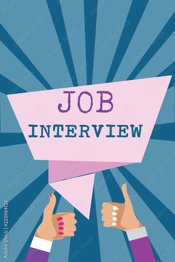 Writing note showing Job Interview. Business photo showcasing Assessment Questions Answers