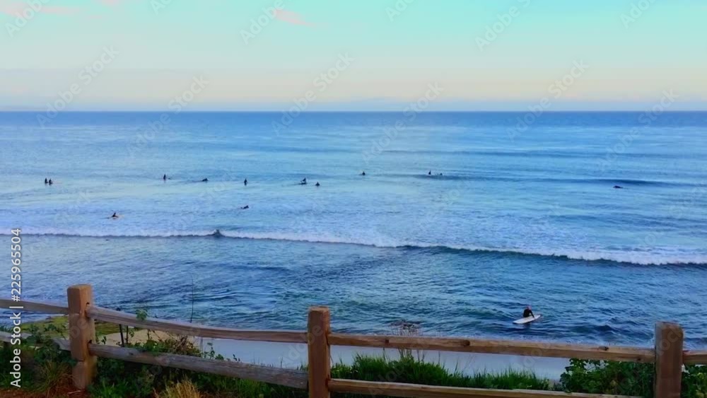 Santa Cruz, Pleasure Point, on the northern Monterey Bay in Santa Cruz County, California, USA, a world renowned surf location Santa Cruz, Pleasure Point, on the northern Monterey Bay in Santa Cruz County, California, USA, a world renowned surf location