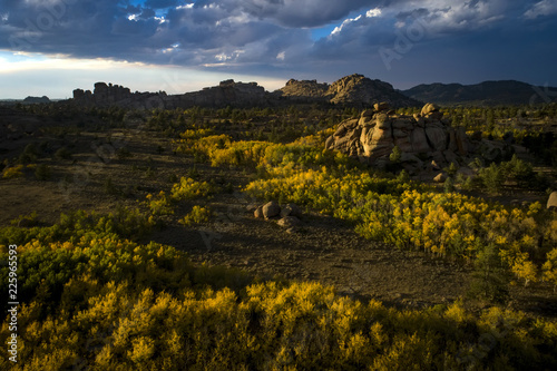 Vedauwoo in Fall Colors From the Sky