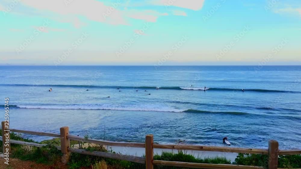 Santa Cruz, Pleasure Point, on the northern Monterey Bay in Santa Cruz County, California, USA, a world renowned surf location Santa Cruz, Pleasure Point, on the northern Monterey Bay in Santa Cruz County, California, USA, a world renowned surf location