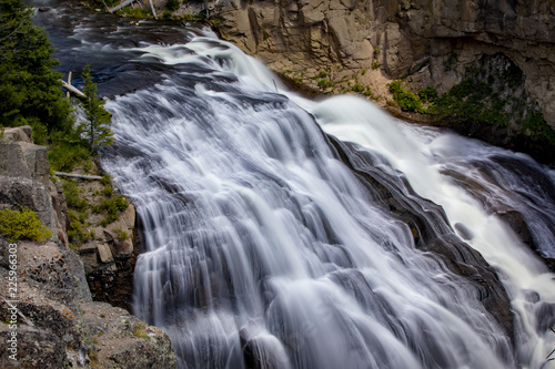 Gibbon Falls in Yellowstone National Park