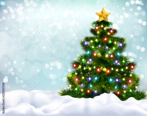 Christmas Realistic Background