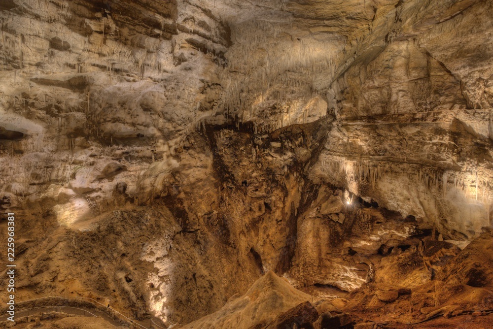 Obraz premium Carlsbad Cavern National Park is largely an Underground Cave System