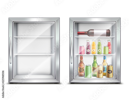 Mini Bar Fridge Set