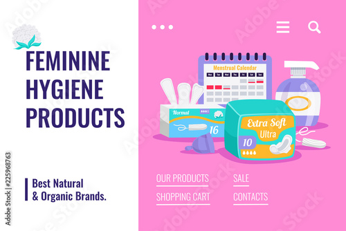 Feminine Hygiene Products Banner