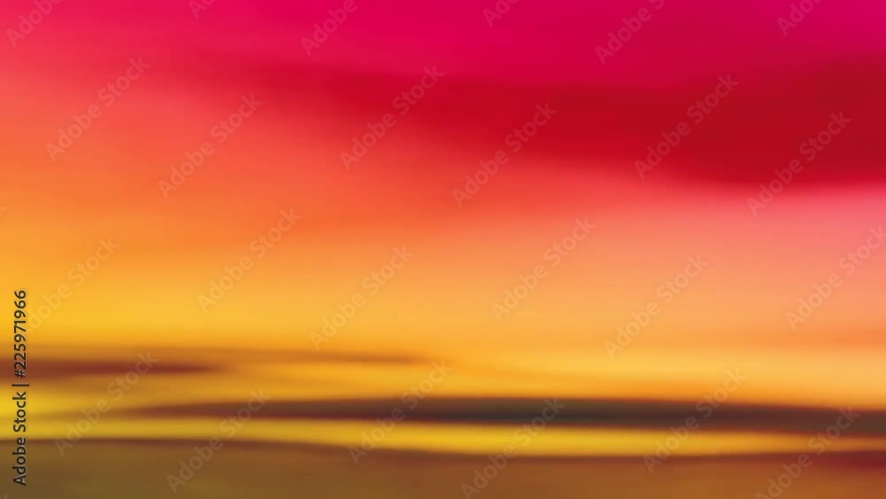 Gradient liquid VJ animated render background with pink, red and yellow colors.