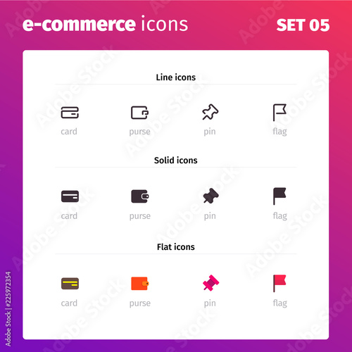 E-commerce and online store icons