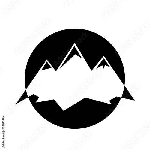 Logo Zeichen Berge