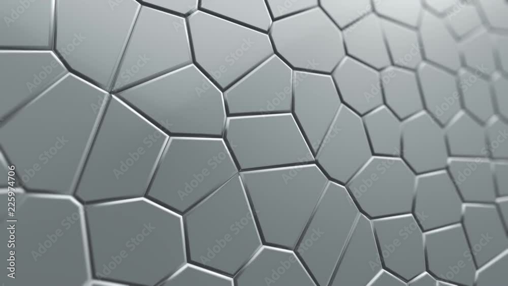 Abstract background with animation moving of dark triangles with glowing light from backdrop. Technologic backdrop with plastic surface. Animation of seamless loop. Abstract background with animation moving of dark triangles with glowing light from backdrop. Technologic backdrop with plastic surface. Animation of seamless loop.
