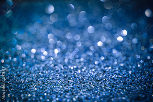 Blue bokeh background