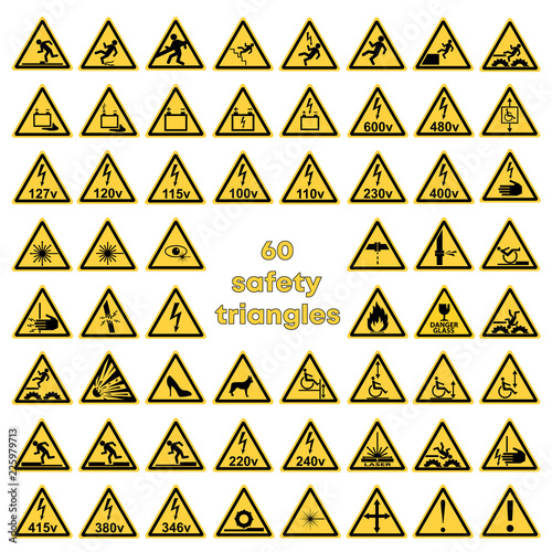 60 safety triangles