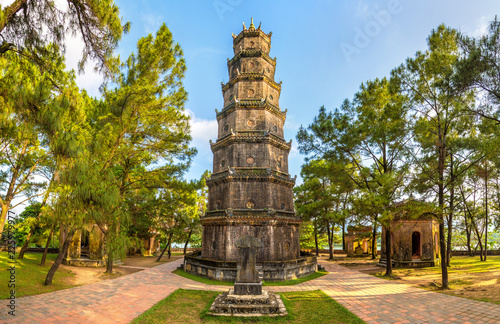 Thien Mu Pagoda in Hue, Vietnam photo