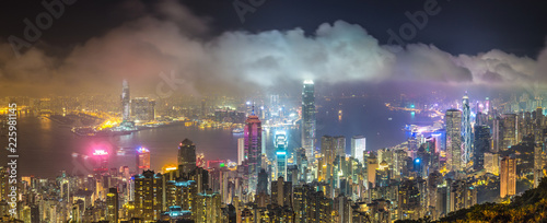 Canvas Print Panoramic view of Hong Kong