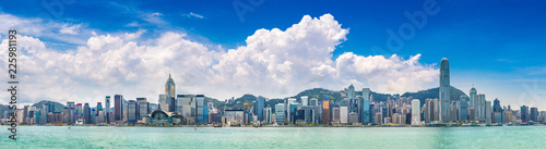 Canvas Print Victoria Harbour in Hong Kong