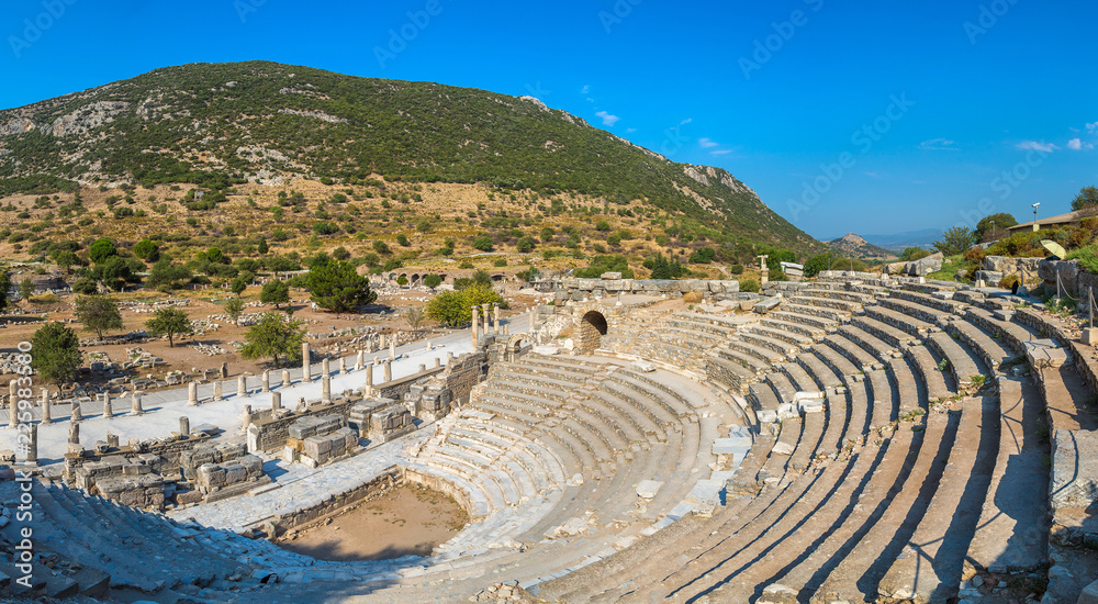 Naklejka premium Small theater in Ephesus, Turkey