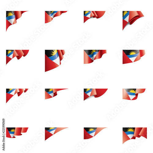 Free Download Antigua and Barbuda flag, vector illustration on a white background - GFXLoad