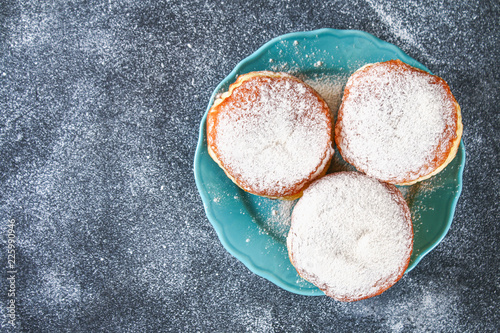 Jewish holiday Hanukkah and its attributes - donuts
