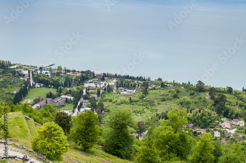 View of the New Athos from the Iberian Mountain, Abkhazia