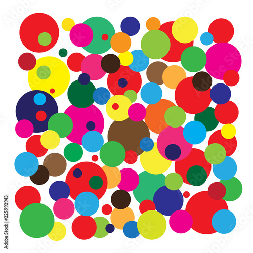 Colorful circle background.