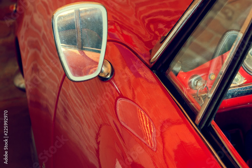 Slika na platnu Montagnana, Italy August 27, 2018: Retro car Alfa Romeo convertible 1961 ode release